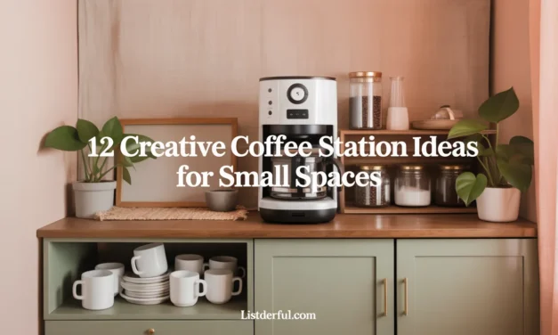 12 Creative Coffee Station Ideas for Small Spaces