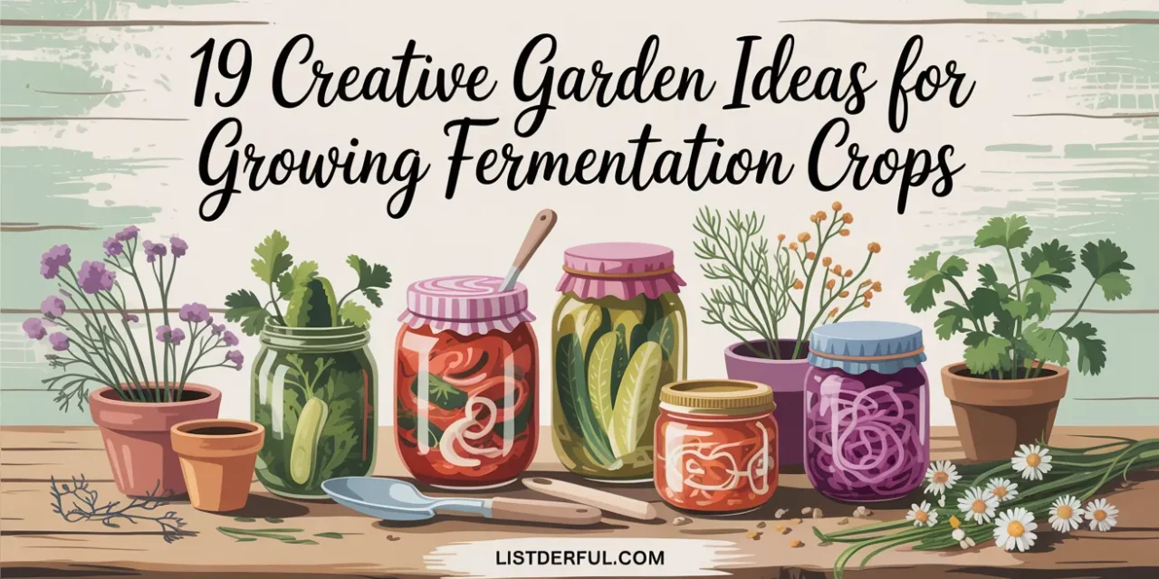 19 Creative Garden Ideas for Growing Fermentation Crops