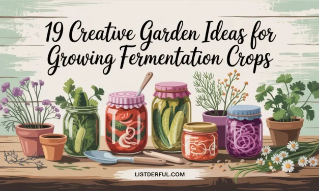 19 Creative Garden Ideas for Growing Fermentation Crops