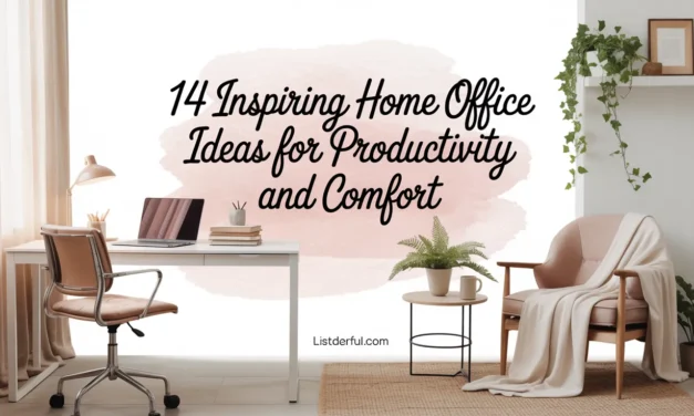14 Inspiring Home Office Ideas for Productivity and Comfort