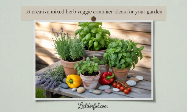 15 Creative Mixed Herb Veggie Container Ideas for Your Garden