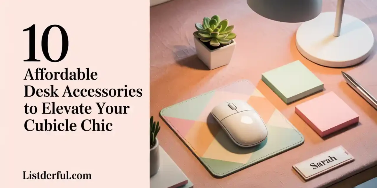 10 Affordable Desk Accessories to Elevate Your Cubicle Chic