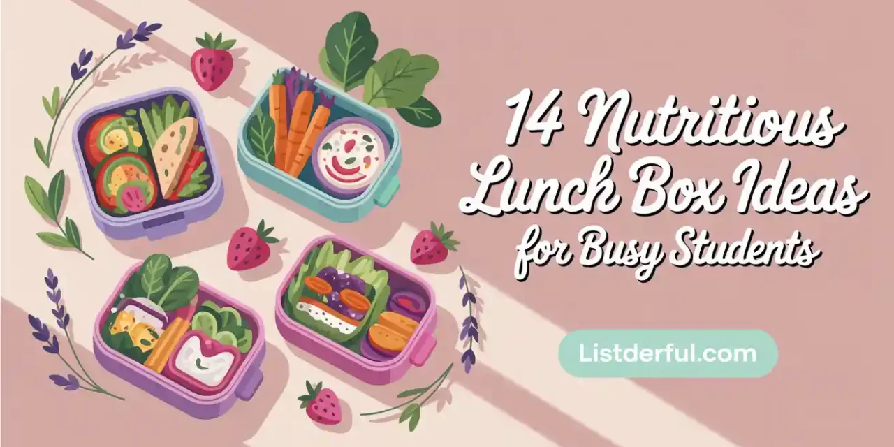 14 Nutritious Lunch Box Ideas for Busy Students