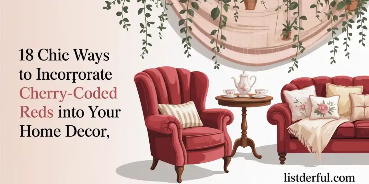 18 Chic Ways to Incorporate Cherry-Coded Reds into Your Home Decor