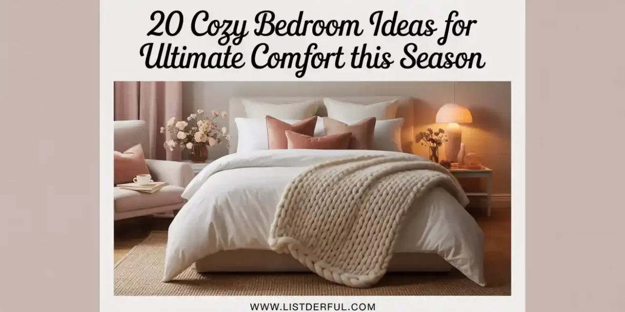 20 Cozy Bedroom Ideas for Ultimate Comfort This Season