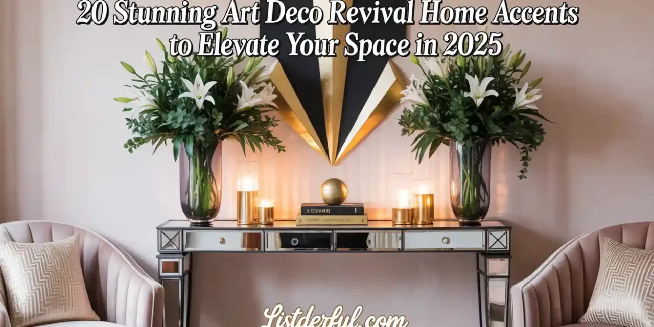 20 Stunning Art Deco Revival Home Accents to Elevate Your Space in 2025