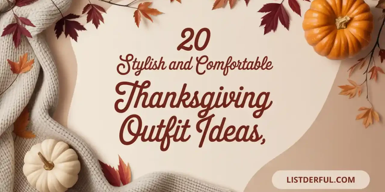 20 Stylish and Comfortable Thanksgiving Outfit Ideas