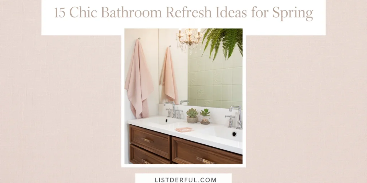 15 Chic Bathroom Refresh Ideas for Spring
