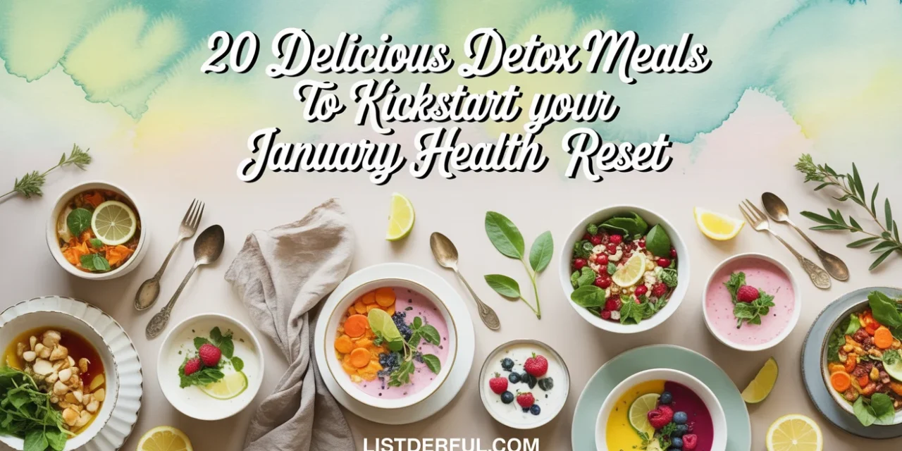 20 Delicious Detox Meals to Kickstart Your January Health Reset