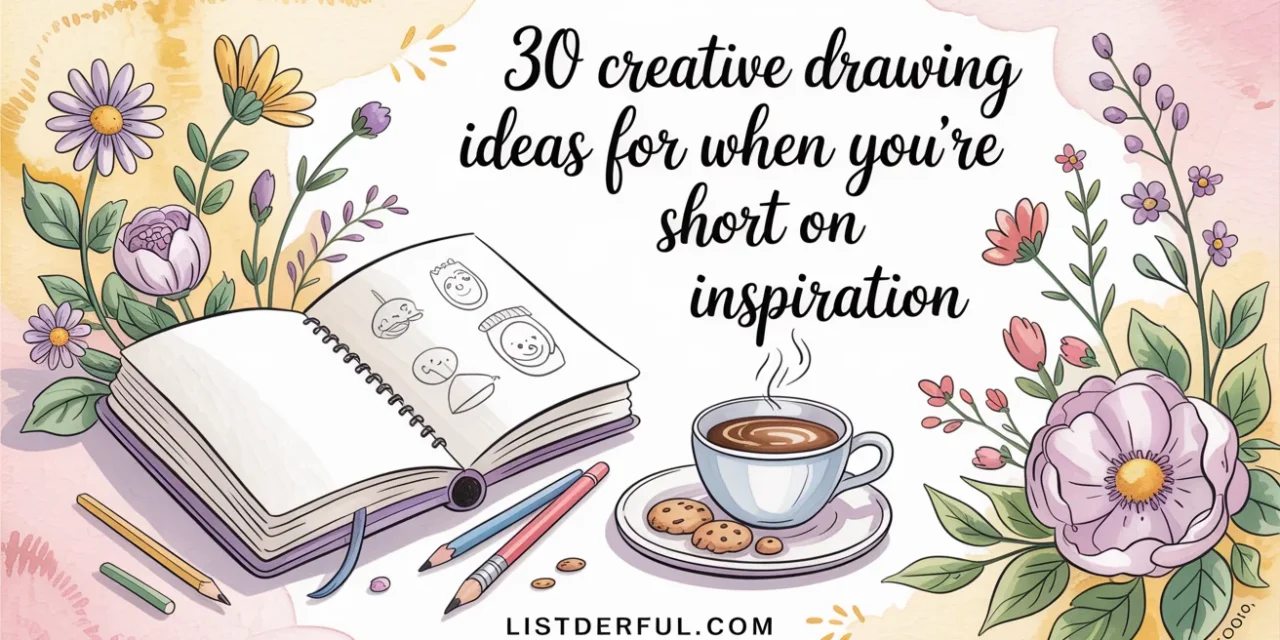 30 Creative Drawing Ideas for When You’re Short on Inspiration